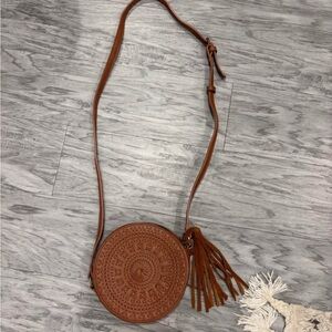 Brown Leather Crossbody Bag